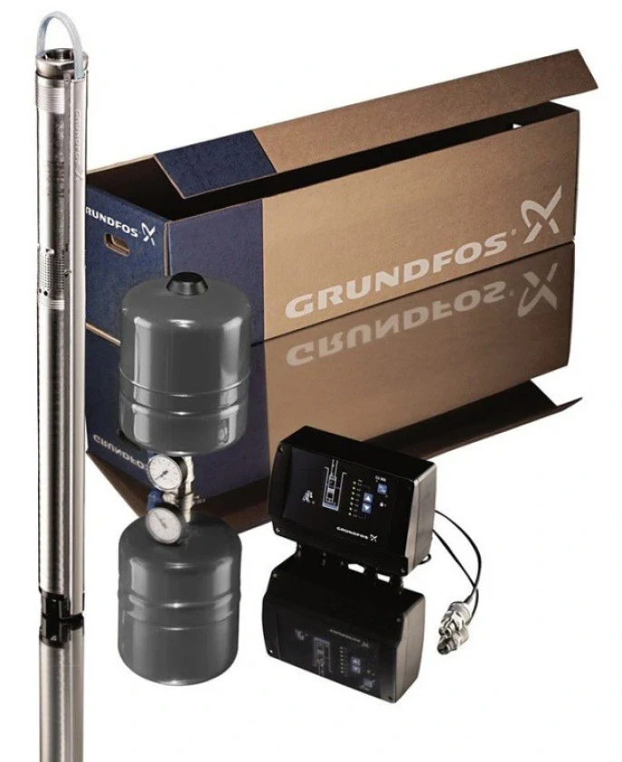 Насос погружной скважинный Grundfos SQE 3-65 комплект + 40 м (96524501), фото 1