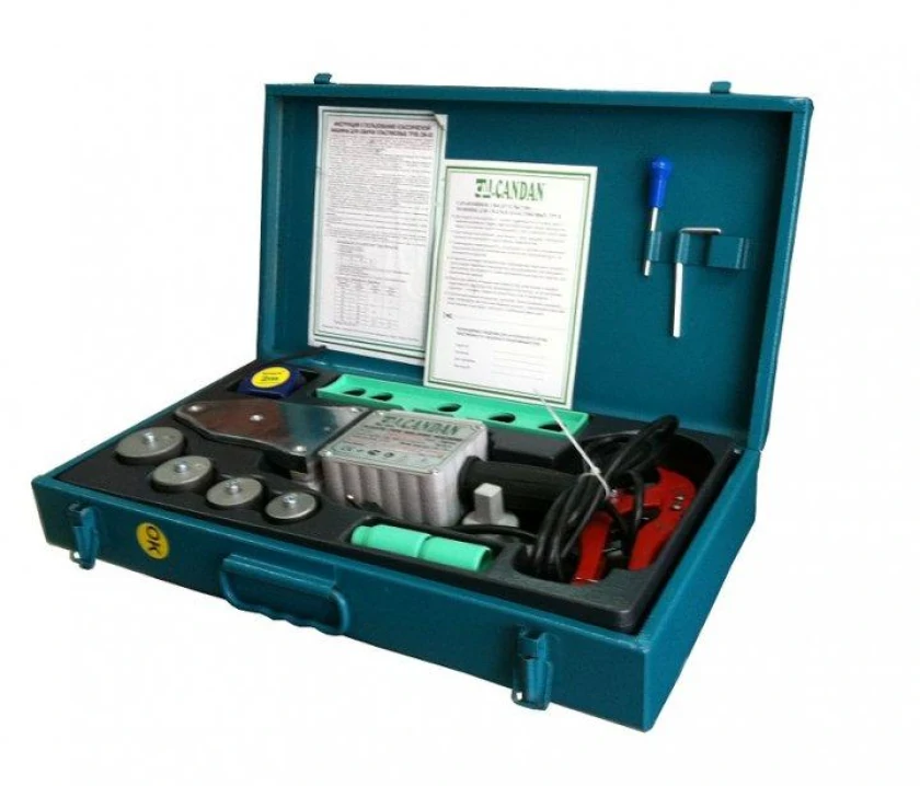 Паяльник для пластиковых труб Candan СМ-03 SET-V 1500W, фото 1