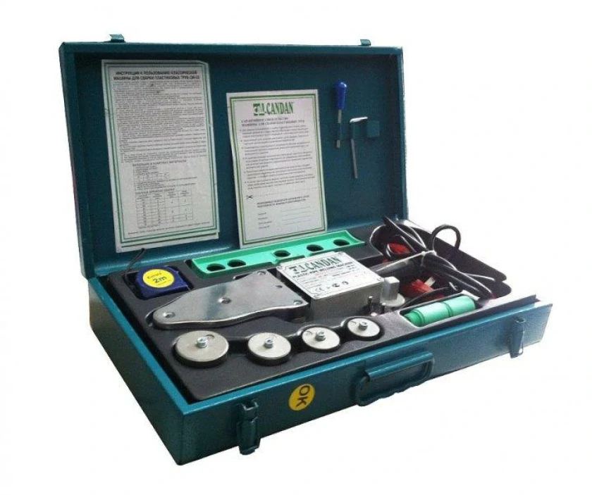 Паяльник для пластиковых труб Candan СМ-03 SET-V 1500W, фото 2