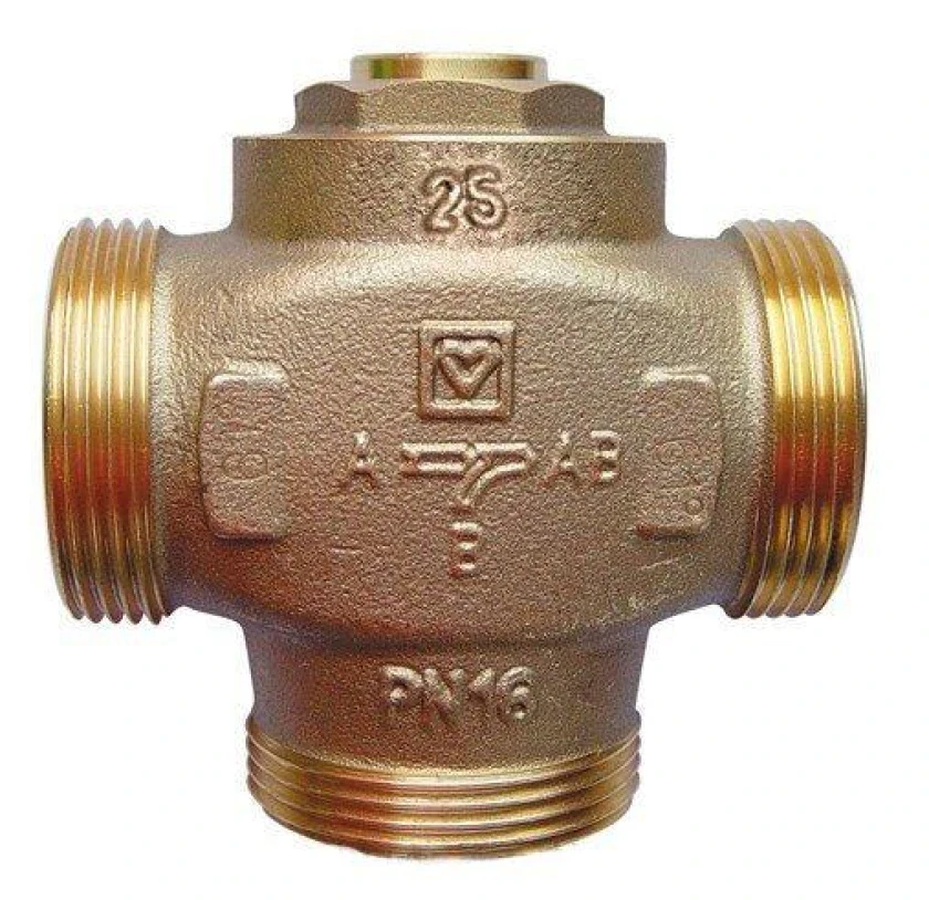 Клапан трехходовой термосмесительный HERZ Teplomix DN25 55°C (1 1/4" резьба) (1776613), фото 1