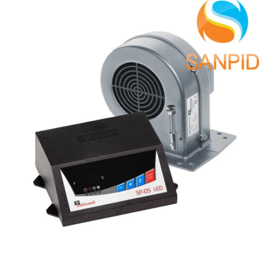 Блок управления котлом KG Elektronic SP-05 LED и вентилятор DP-02, фото 1