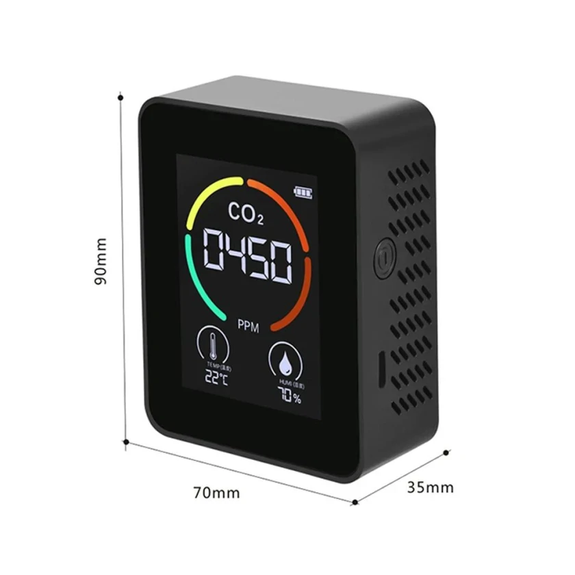 Датчик сигналізатор газу PG-L28A-CO2 (чадний газ - CO2) Black, фото 3