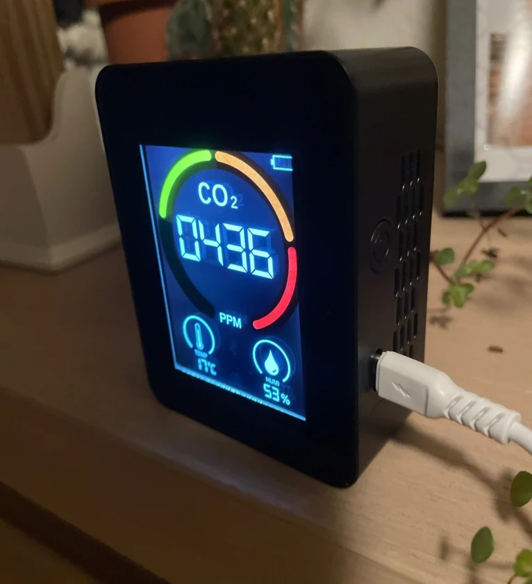 Датчик сигналізатор газу PG-L28A-CO2 (чадний газ - CO2) Black, фото 4