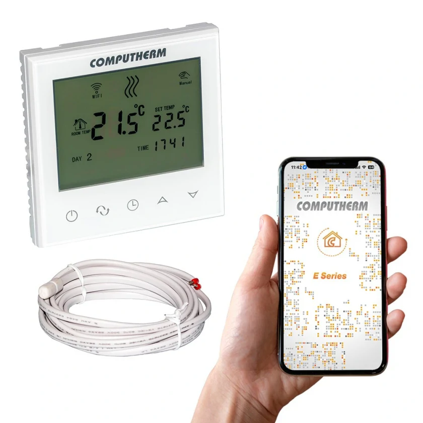 Проводной терморегулятор для теплого пола Computherm E230 Wi-Fi, фото 2