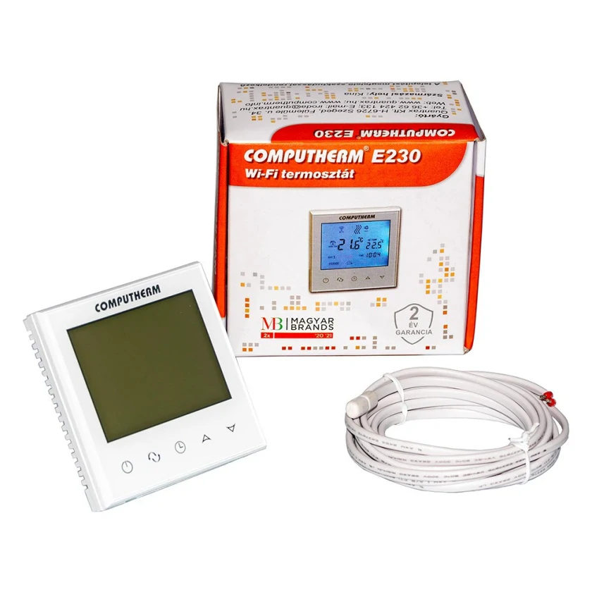 Проводной терморегулятор для теплого пола Computherm E230 Wi-Fi, фото 3