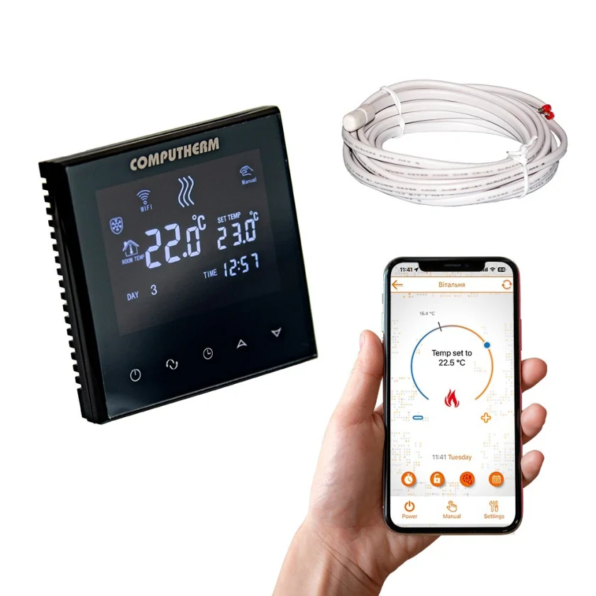 Проводной терморегулятор Computherm E300 Wi-Fi, фото 1