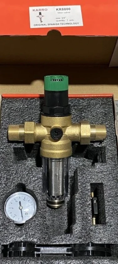 Фильтр самоочистной с редуктором давления Karro (KR8800) 1/2", фото 4