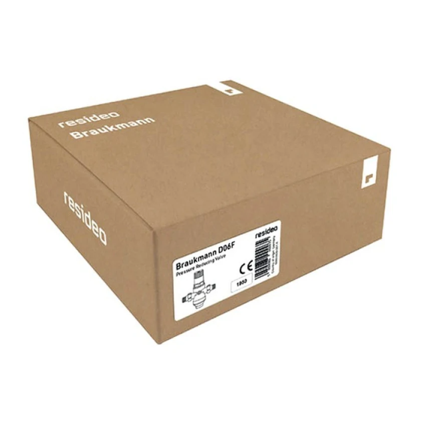 Редуктор давления воды Honeywell Resideo Braukmann D06F-1/2A DN15 PN16 40°C, фото 3