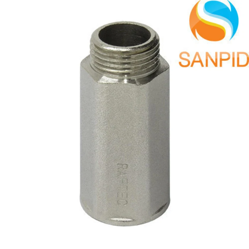 Подовжувач Raftec 1/2" UDL0150 L=50мм нікель, фото 1