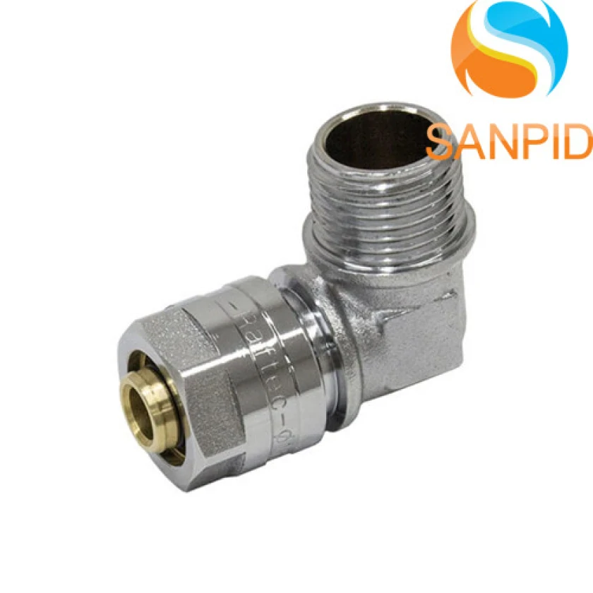 Колено обжимное Raftec 20x1/2" с наружной резьбой, фото 1