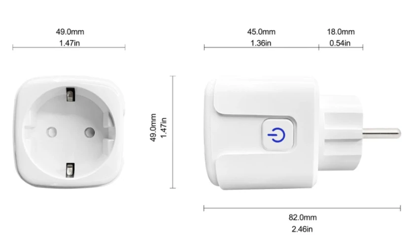 Розумна розетка Wi-Fi Girier JR-MP01, фото 3