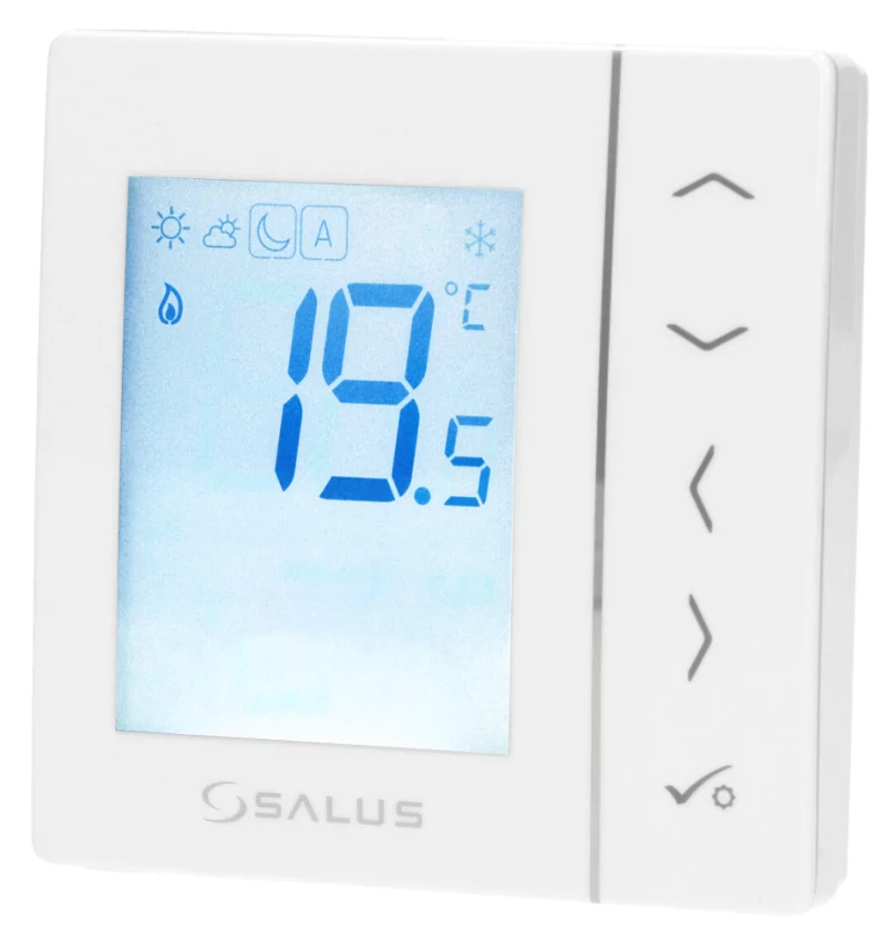 Провідний електронний терморегулятор Salus VS35W прихованого монтажу, фото 2