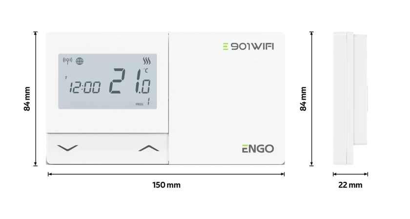 Беспроводной интернет-терморегулятор Engo E901 WiFi, фото 4