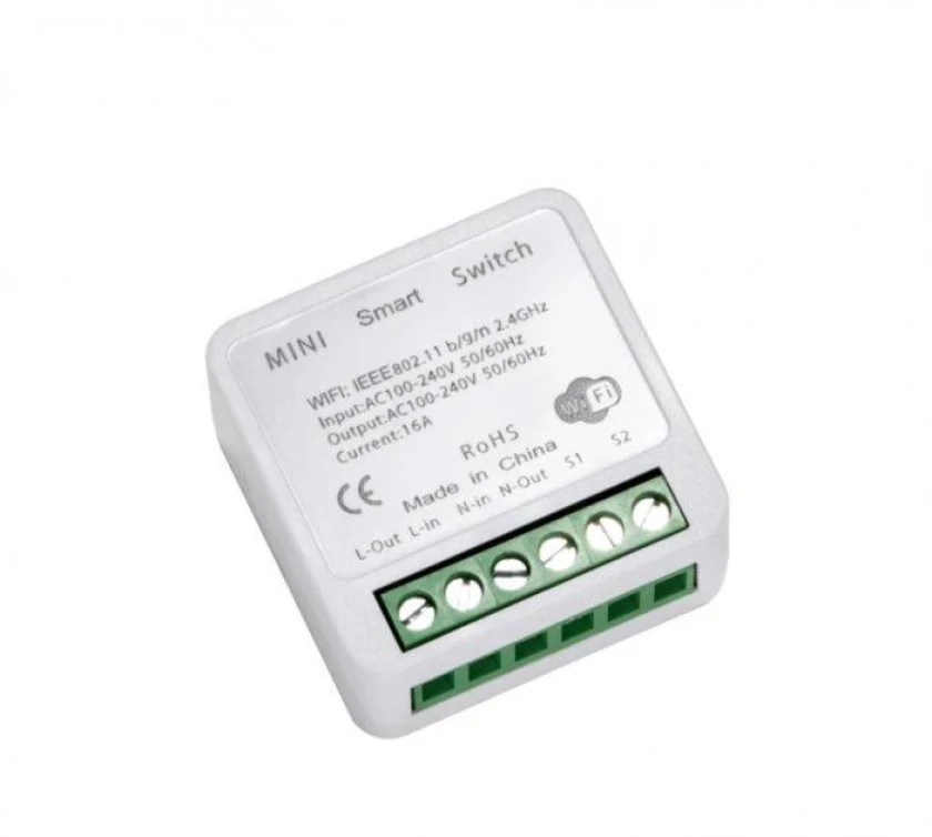 Розумний міні перемикач DIY Smart Switch для Tuya Smart Life 16А реле розумний будинок (DIYSmartSwitch), фото 1