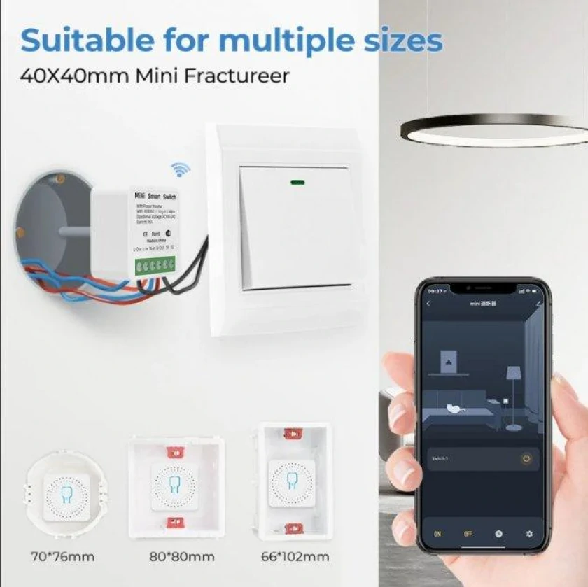 Розумний міні перемикач DIY Smart Switch для Tuya Smart Life 16А реле розумний будинок (DIYSmartSwitch), фото 3