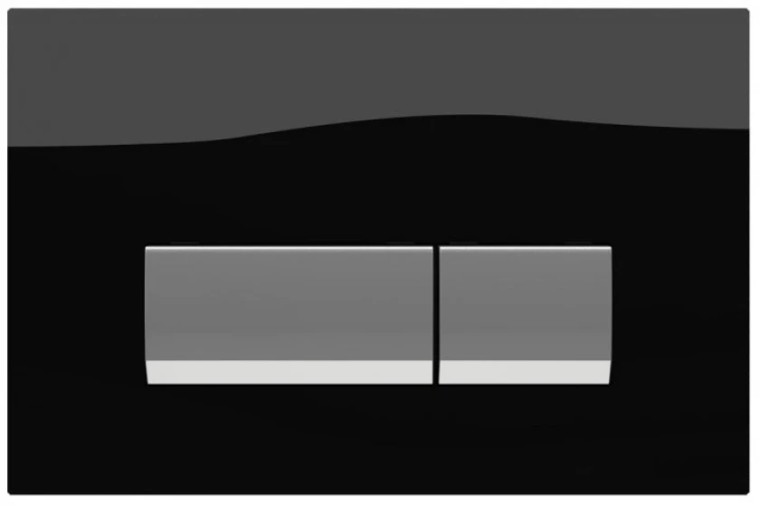 Панель смыва Koller Pool Integro Black Glass, фото 1