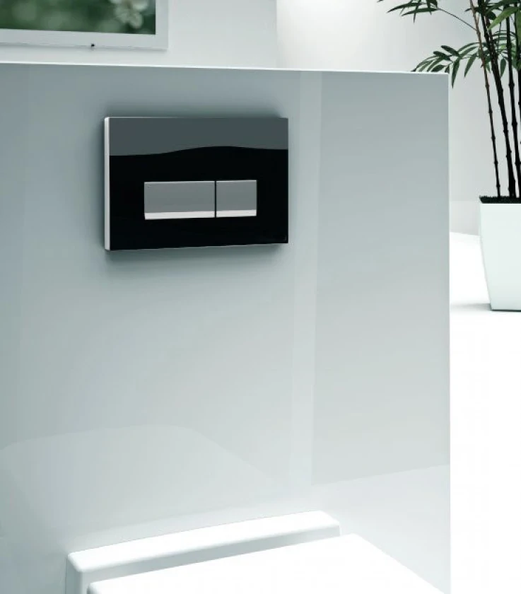 Панель смыва Koller Pool Integro Black Glass, фото 4