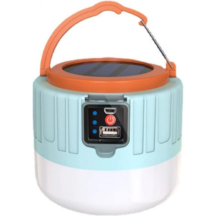 Ліхтар багатофункціональний Solar Emergency Light 1000W із сонячною панеллю, фото 1