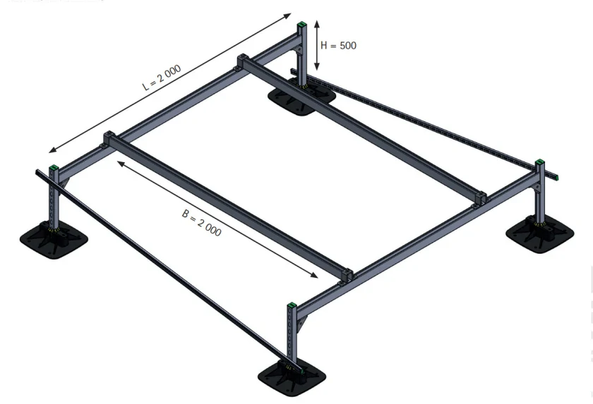 Комплект рами Walraven K3 BIS Yeti Frame Set 2000х2000х500 мм 67685532_k4, фото 1