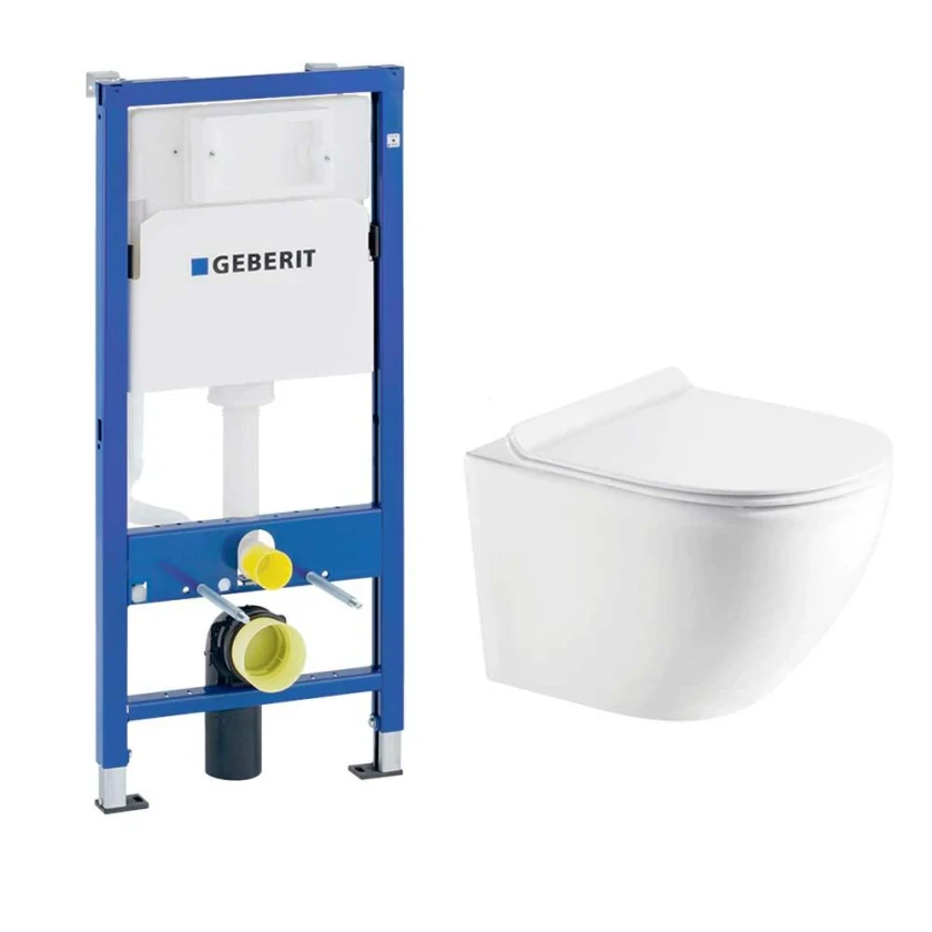 Система инсталляции GEBERIT Duofix 458.103.00.1 + Унитаз Koller Pool Round Smart 3.0 RN-0490-RQ3 Soft Close, фото 1