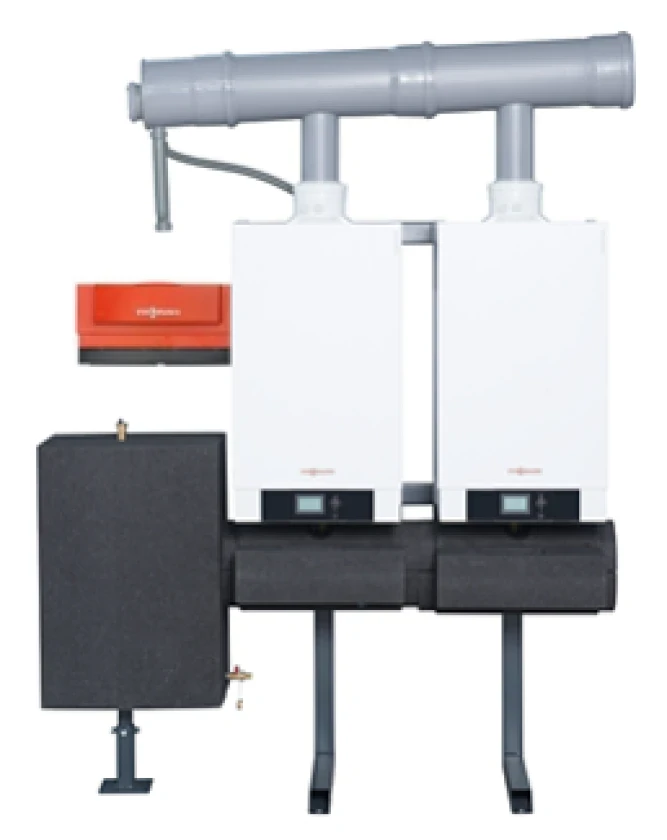 Каскадная установка 2 х Viessmann Vitodens 200-W B2HAN60 49кВт (2 котла), фото 1