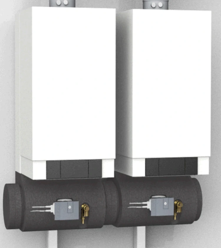 Каскадная установка 2 х Viessmann Vitodens 200-W B2HAN62 80кВт, фото 2