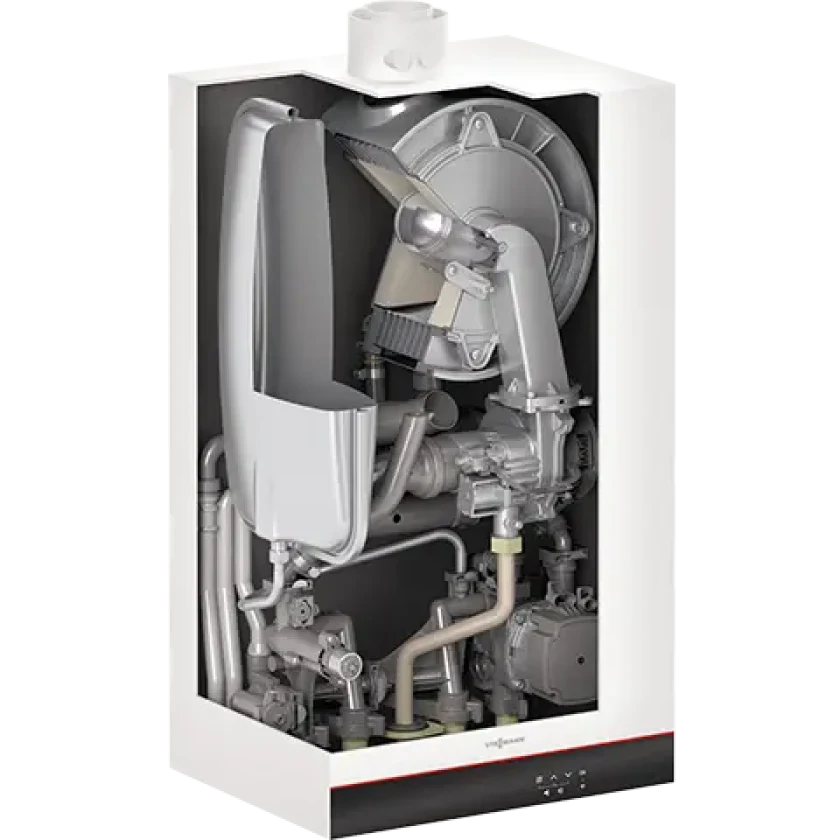 Двухконтурный конденсационный газовый котел Viessmann Vitodens 050-W BOKA 32 кВт + термостат ViCare + коаксиальный дымоход (Z027468), фото 4
