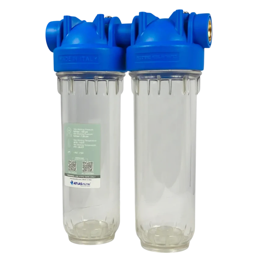 Фильтр-колба для холодной воды Atlas Filtri 10" DP-DUO 1/2" OT-TS (ZA3100680), фото 1