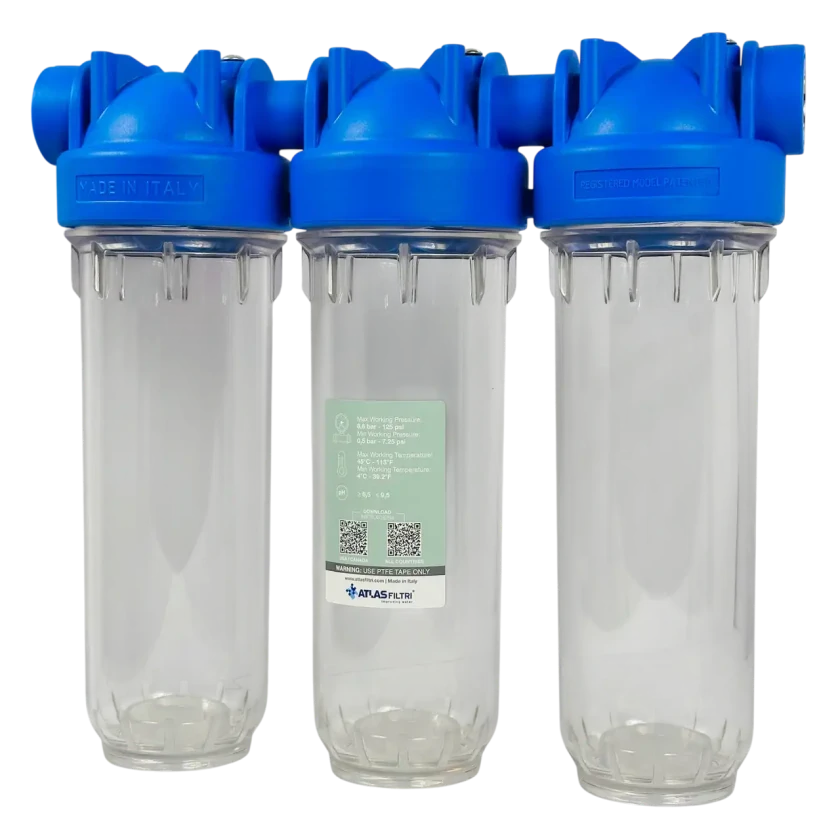 Фильтр-колба для холодной воды Atlas Filtri 10" DP-TRIO 1" OT-TS (ZA1400701/ZA3320680), фото 1